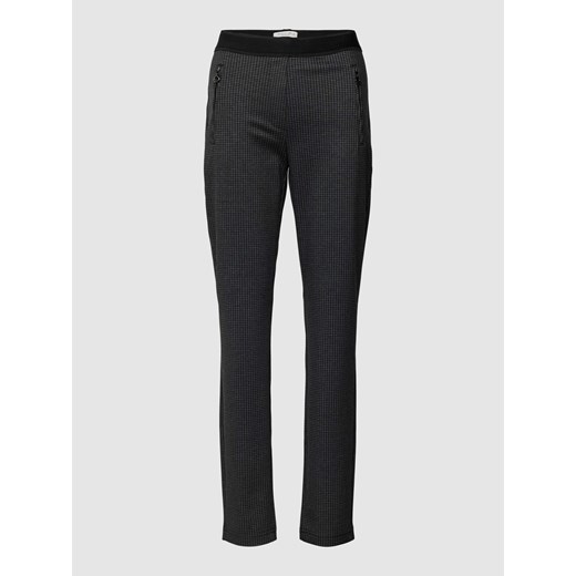 Spodnie materiałowe o kroju skinny fit ze wzorem w pepitkę ze sklepu Peek&Cloppenburg  w kategorii Spodnie damskie - zdjęcie 167669857