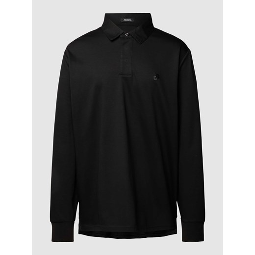 Bluzka z długim rękawem i kołnierzykiem polo model ‘Partoes’ ze sklepu Peek&Cloppenburg  w kategorii T-shirty męskie - zdjęcie 167670176