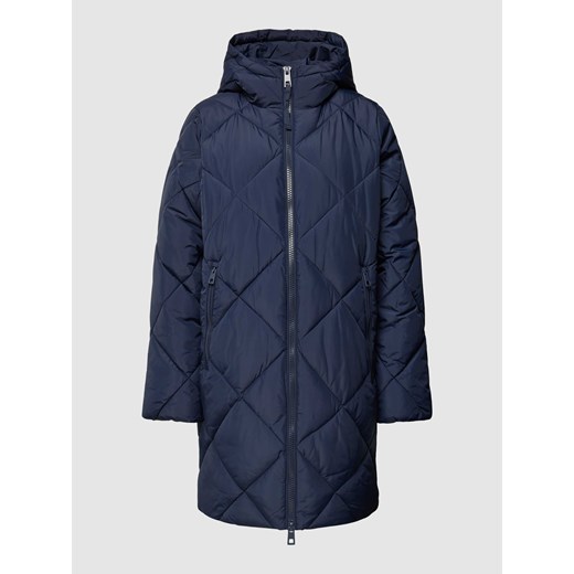 Płaszcz pikowany z kapturem ze sklepu Peek&Cloppenburg  w kategorii Płaszcze damskie - zdjęcie 167671268