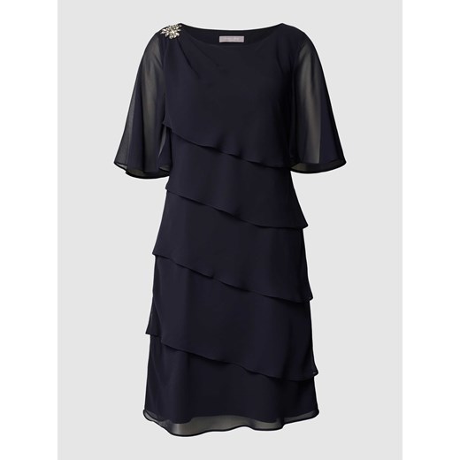 Sukienka koktajlowa o długości do kolan z falbanami ze sklepu Peek&Cloppenburg  w kategorii Sukienki - zdjęcie 167671475