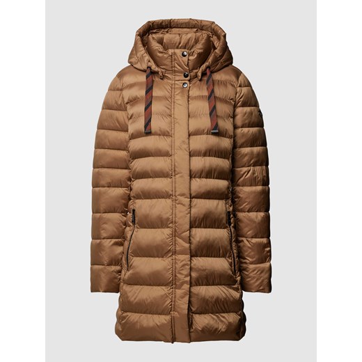 Płaszcz pikowany z kapturem model ‘SORONA’ ze sklepu Peek&Cloppenburg  w kategorii Płaszcze damskie - zdjęcie 167671897