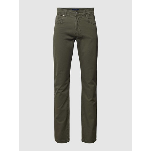 Spodnie materiałowe z fakturowanym wzorem ze sklepu Peek&Cloppenburg  w kategorii Spodnie damskie - zdjęcie 167672187