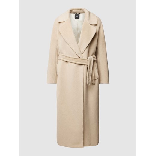 Płaszcz z wiązanym paskiem model ‘TEMPERA’ ze sklepu Peek&Cloppenburg  w kategorii Płaszcze damskie - zdjęcie 167672599