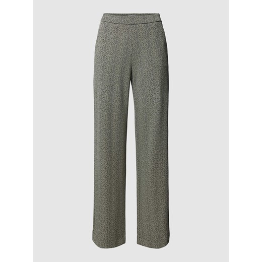 Spodnie materiałowe z delikatnie fakturowanym wzorem model ‘PALINA’ ze sklepu Peek&Cloppenburg  w kategorii Spodnie damskie - zdjęcie 167673486
