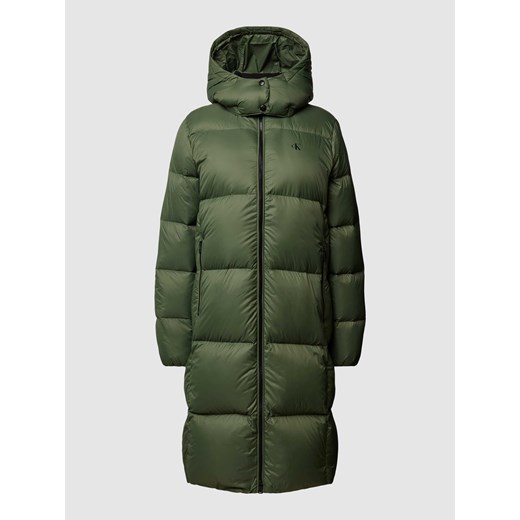 Płaszcz puchowy z detalem z logo model ‘DOWN’ XS Peek&Cloppenburg  promocyjna cena
