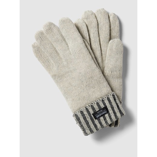 Rękawiczki z detalem z logo ze sklepu Peek&Cloppenburg  w kategorii Rękawiczki damskie - zdjęcie 167676139
