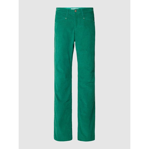 Spodnie sztruksowe z wpuszczanymi kieszeniami po bokach ze sklepu Peek&Cloppenburg  w kategorii Spodnie damskie - zdjęcie 167676417