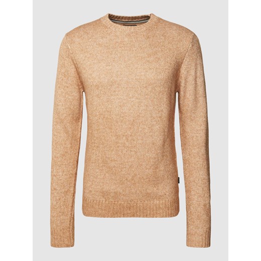 Sweter z dzianiny z efektem melanżu ze sklepu Peek&Cloppenburg  w kategorii Swetry męskie - zdjęcie 167676628