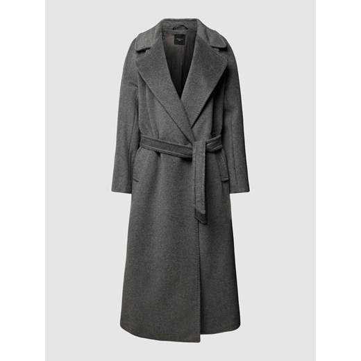 Płaszcz z wiązanym paskiem model ‘TEMPERA’ 40 okazyjna cena Peek&Cloppenburg 