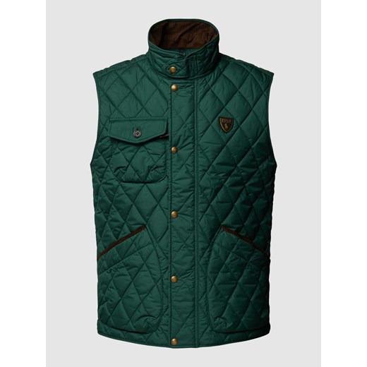 Kamizelka pikowana z naszywką z logo model ‘BEATON’ Polo Ralph Lauren M Peek&Cloppenburg  promocja