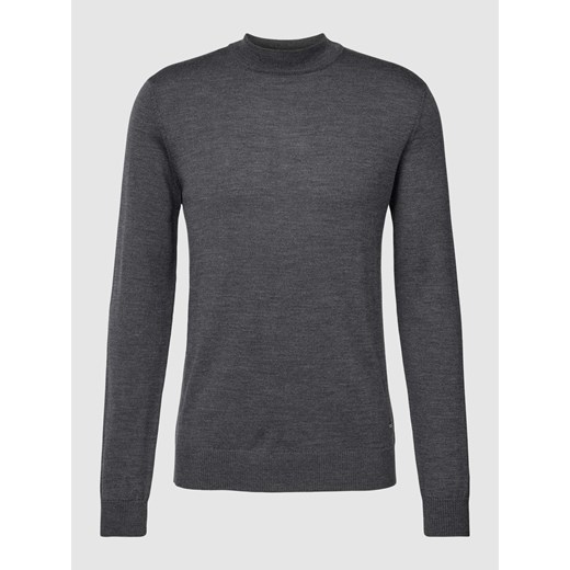 Sweter z dzianiny z okrągłym dekoltem model ‘Davide’ ze sklepu Peek&Cloppenburg  w kategorii Swetry męskie - zdjęcie 167678645