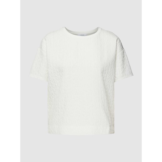 T-shirt z fakturowanym wzorem model ‘Sellona’ ze sklepu Peek&Cloppenburg  w kategorii Bluzki damskie - zdjęcie 167686627