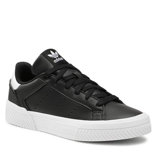 Buty adidas Court Tourino W GZ0160 Cblack/Cblack/Ftwwht 38.23 wyprzedaż eobuwie.pl