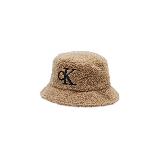 Calvin Klein Jeans Kapelusz Bucket Teddy IU0IU00367GV7 Beżowy S_M promocyjna cena MODIVO
