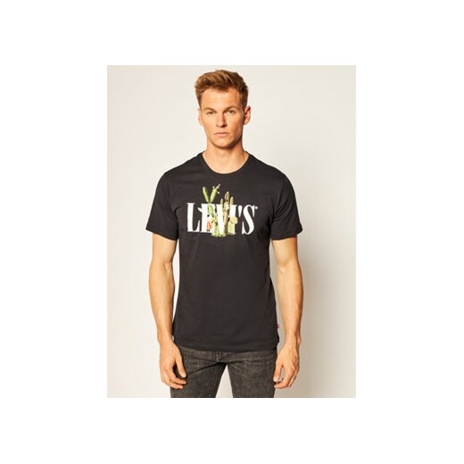 Levi's® T-Shirt Graphic Crewneck Tee 22491-0733 Czarny Regular Fit XXL promocja MODIVO