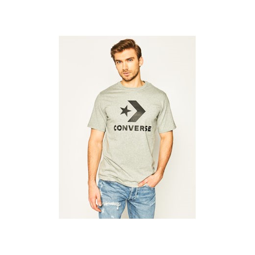 Converse T-Shirt Star Chevron 10018568-A03 Szary Regular Fit Converse M MODIVO