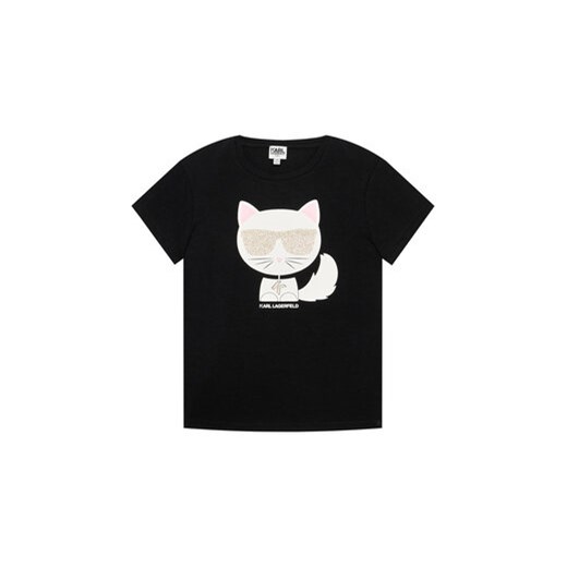KARL LAGERFELD T-Shirt Z15258 D Czarny Regular Fit Karl Lagerfeld 14Y MODIVO promocyjna cena