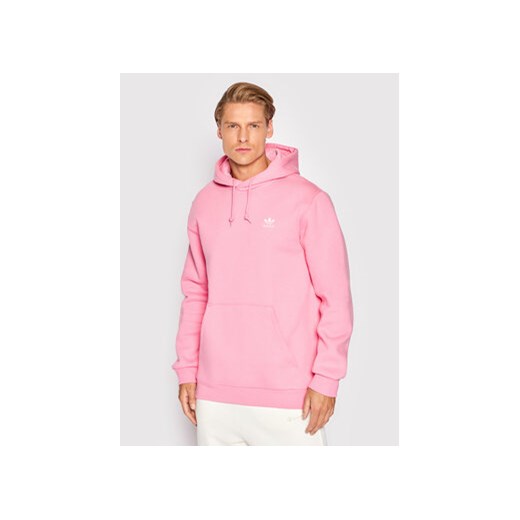 adidas Bluza adicolor Essentials Trefoil HK0097 Różowy Regular Fit S MODIVO