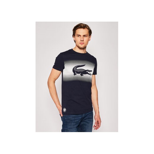 Lacoste T-Shirt TH3616 Granatowy Regular Fit Lacoste 7 wyprzedaż MODIVO