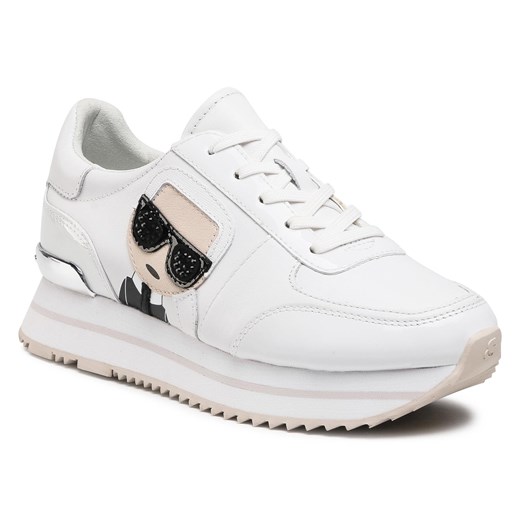 Sneakersy KARL LAGERFELD KL61930 White Lthr/Suede Karl Lagerfeld 38 eobuwie.pl