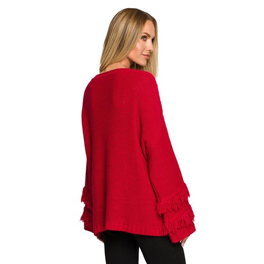 made of emotion Sweter w kolorze czerwonym S/M okazyjna cena Limango Polska