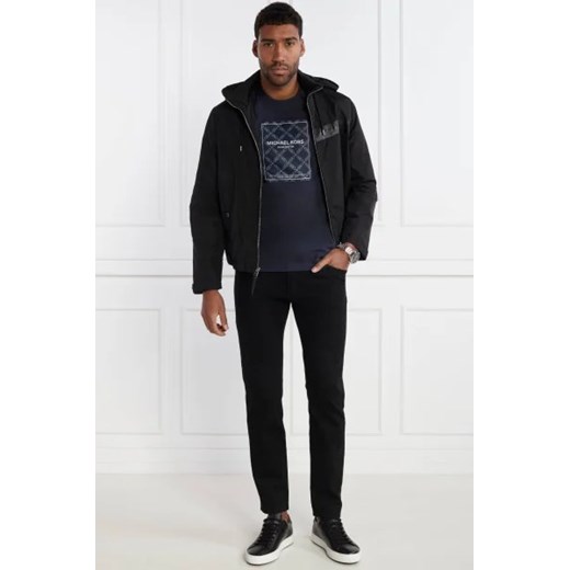 T-shirt męski granatowy Michael Kors na wiosnę