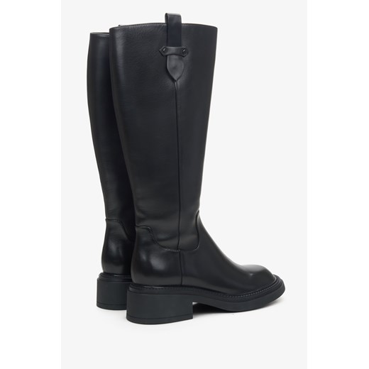 Estro kozaki damskie ze skóry na zamek na zimę 