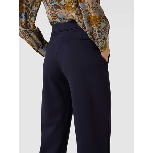 Spodnie o kroju regular fit w kant w jednolitym kolorze Christian Berg Woman 40 Peek&Cloppenburg  promocja