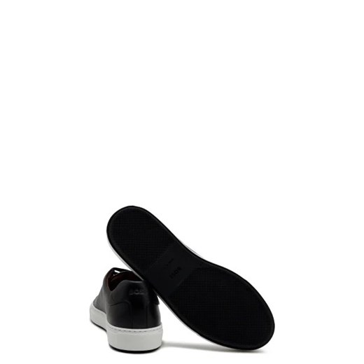 Buty sportowe męskie czarne BOSS HUGO jesienne sznurowane z tkaniny 