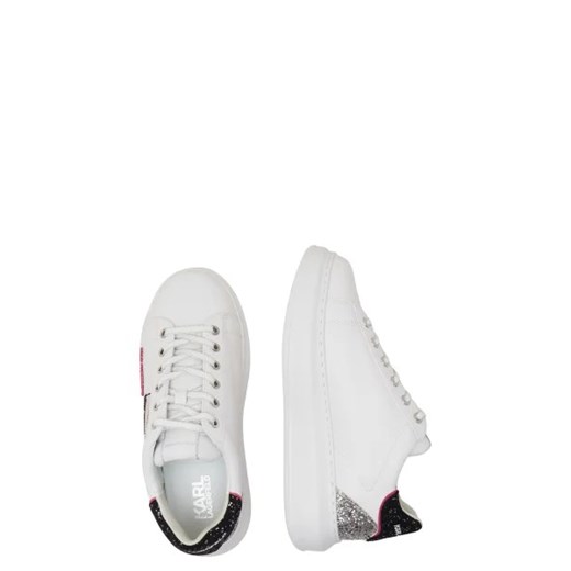 Buty sportowe damskie Karl Lagerfeld sneakersy z tworzywa sztucznego wiosenne wiązane na platformie 