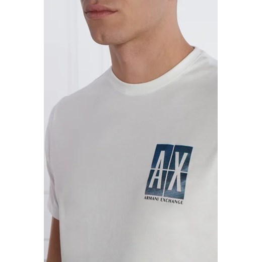 T-shirt męski Armani Exchange młodzieżowy z krótkim rękawem 