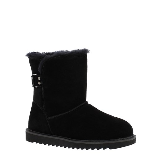 NICEBAY Skórzane botki zimowe "Blackbird" w kolorze czarnym ze sklepu Limango Polska w kategorii Śniegowce damskie - zdjęcie 167714547