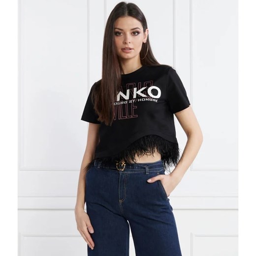 Pinko T-shirt | Cropped Fit Pinko M Gomez Fashion Store