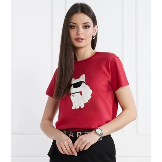Karl Lagerfeld T-shirt ikonik 2.0 choupette | Regular Fit ze sklepu Gomez Fashion Store w kategorii Bluzki damskie - zdjęcie 167720748