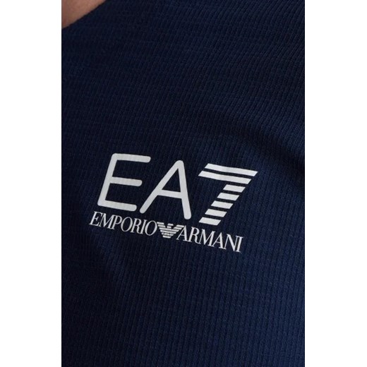 T-shirt męski niebieski Emporio Armani z krótkim rękawem 