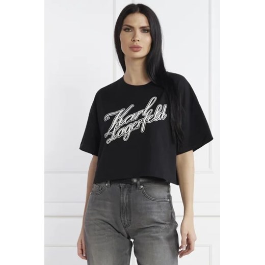 Karl Lagerfeld T-shirt | Cropped Fit Karl Lagerfeld L Gomez Fashion Store