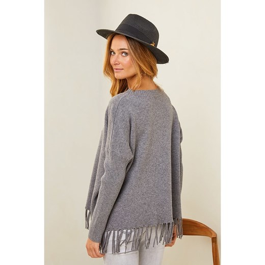 Plume Sweter &quot;Abarran&quot; w kolorze szarym Plume M wyprzedaż Limango Polska