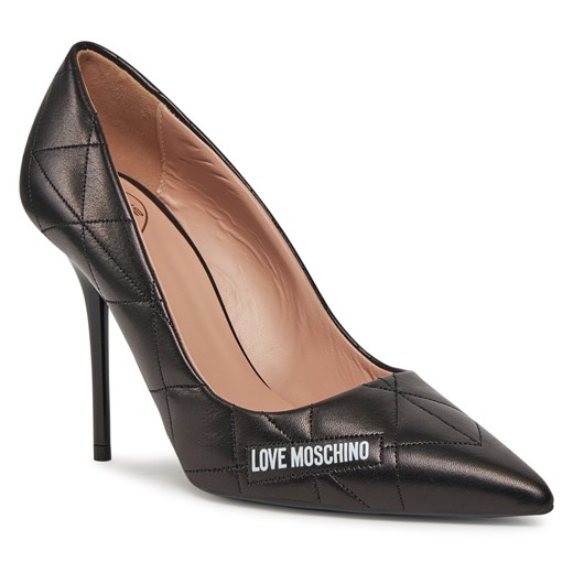 Czółenka Love Moschino czarne na szpilce