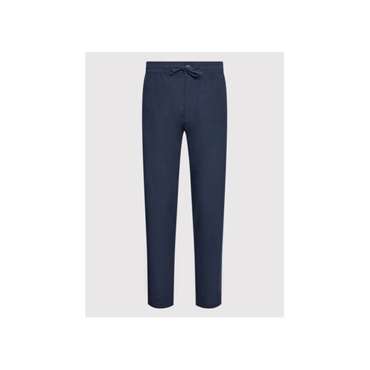 Selected Homme Spodnie materiałowe New Linen 16085822 Granatowy Straight Fit Selected Homme M wyprzedaż MODIVO