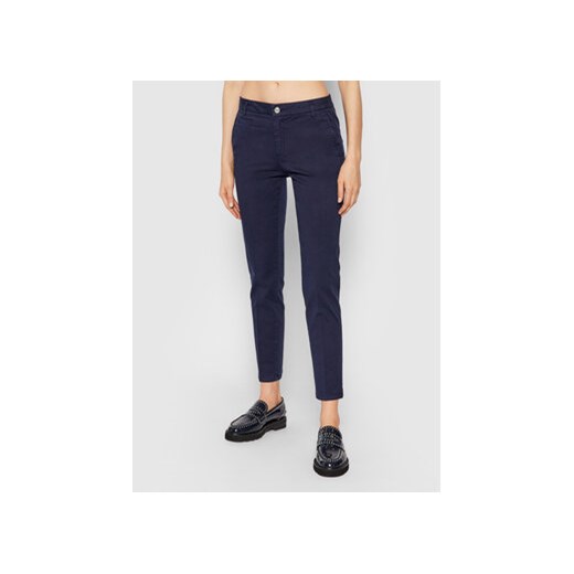 United Colors Of Benetton Chinosy 4GD7558S3 Granatowy Slim Fit United Colors Of Benetton 40 okazja MODIVO