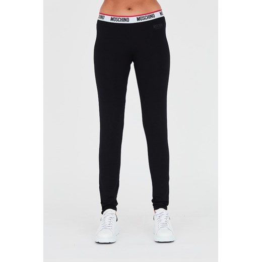 MOSCHINO Czarne legginsy, Rozmiar M ze sklepu outfit.pl w kategorii Spodnie damskie - zdjęcie 167731058