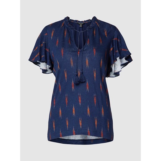 Bluzka z mieszanki lnu ze wzorem na całej powierzchni model ‘YOHANNIS’ ze sklepu Peek&Cloppenburg  w kategorii Bluzki damskie - zdjęcie 167731806