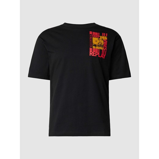 T-shirt z nadrukiem z motywem i okrągłym dekoltem ze sklepu Peek&Cloppenburg  w kategorii T-shirty męskie - zdjęcie 167731999