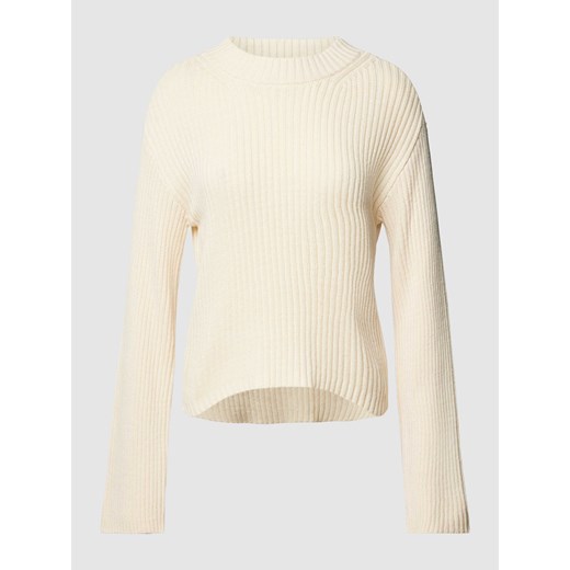 Sweter z dzianiny z efektem prążkowania model ‘HILDE’ ze sklepu Peek&Cloppenburg  w kategorii Swetry damskie - zdjęcie 167732016