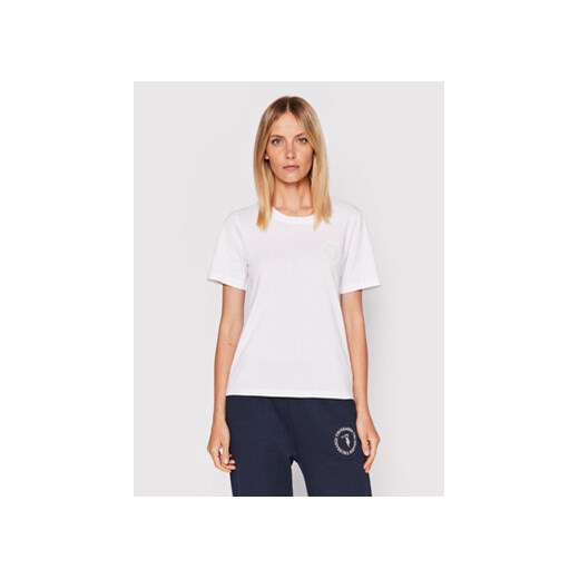 Trussardi T-Shirt 56T00483 Biały Regular Fit Trussardi M MODIVO