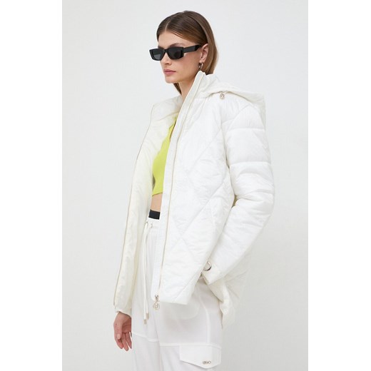 Liu Jo kurtka damska kolor beżowy zimowa ze sklepu ANSWEAR.com w kategorii Kurtki damskie - zdjęcie 167734309