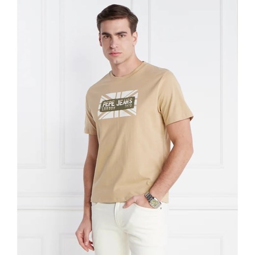 Pepe Jeans London T-shirt credick | Regular Fit ze sklepu Gomez Fashion Store w kategorii T-shirty męskie - zdjęcie 167736859