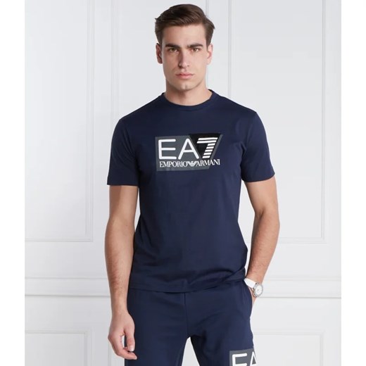 T-shirt męski Emporio Armani letni z krótkimi rękawami bawełniany