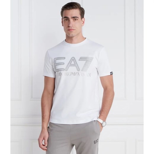 T-shirt męski biały Emporio Armani z krótkim rękawem 