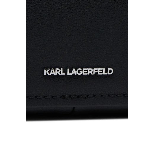 Listonoszka Karl Lagerfeld średniej wielkości czarna matowa 